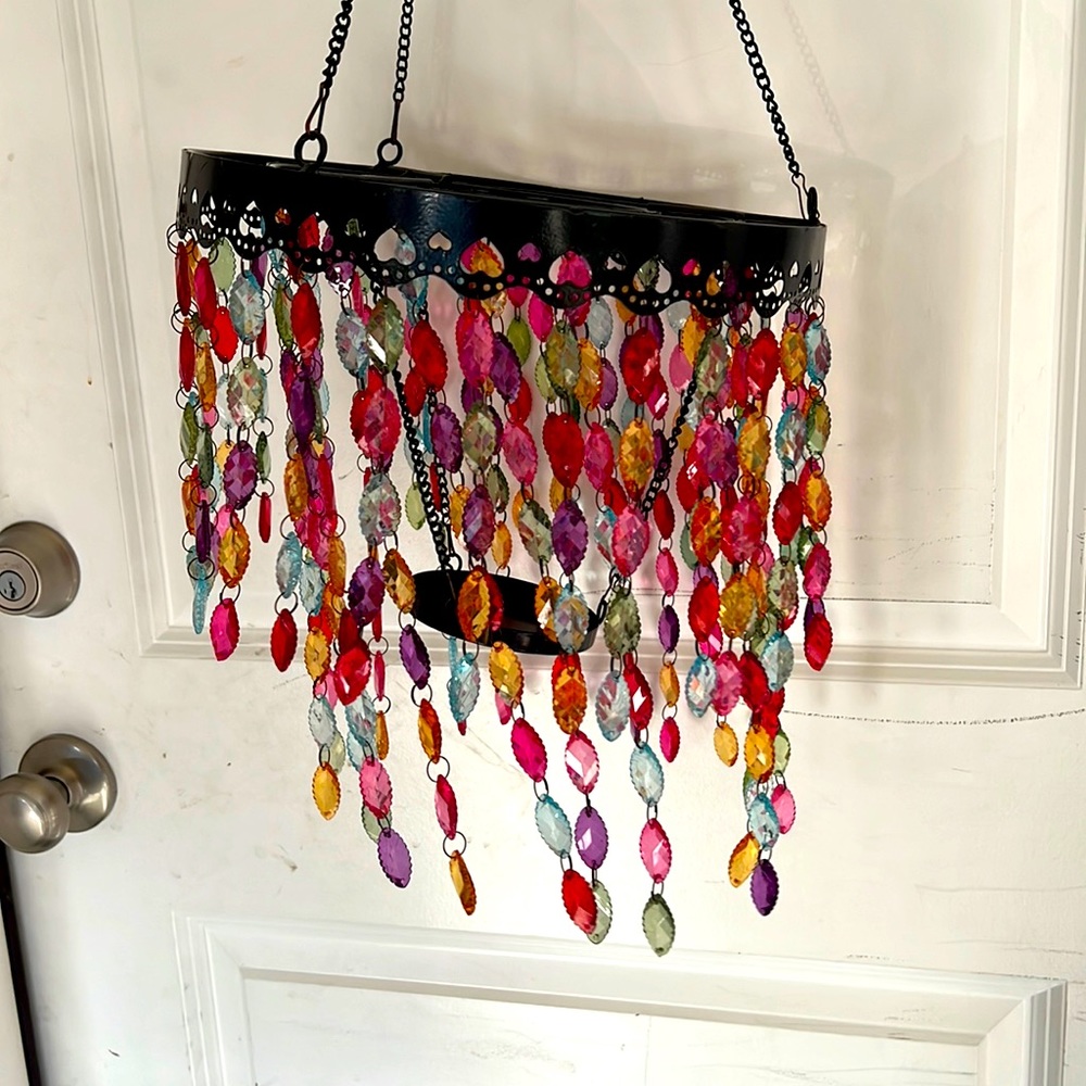 Cute tea light chandelier